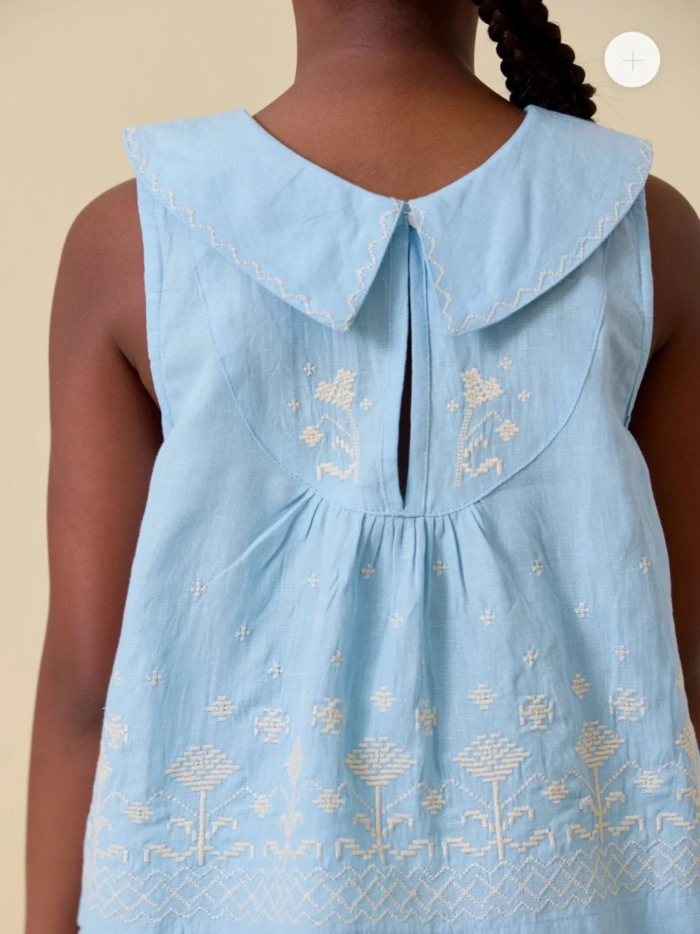 NWT Lali Kids Girls Sofia Sleeveless Matching Set in Light Blue, sz 5